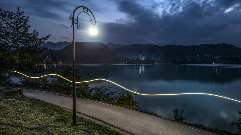 Javna razsvetljava na Bledu