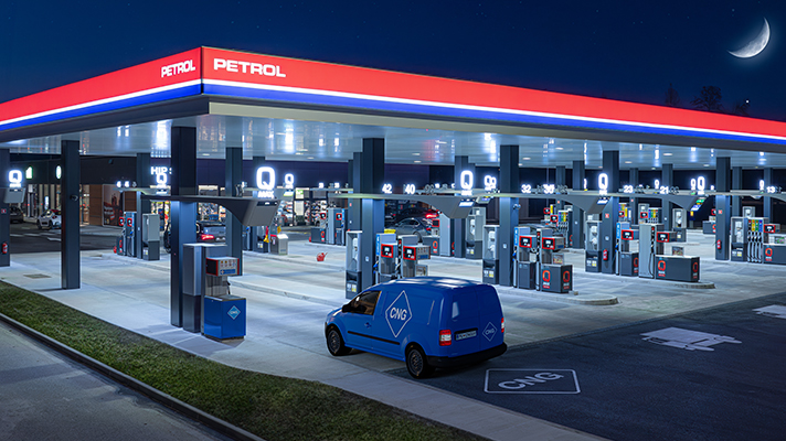 Na sliki je prodajno mesto Petrola.