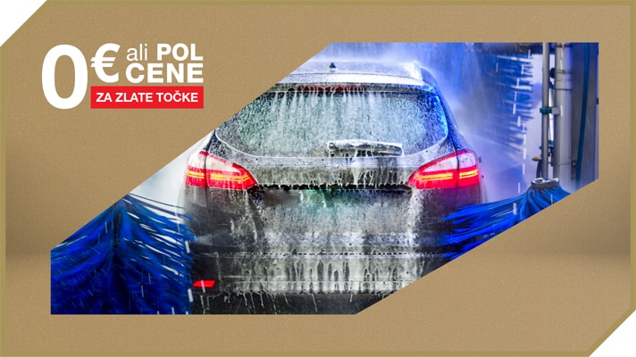 Pranje avta za –20 %, po polovični ceni ali za 0 €